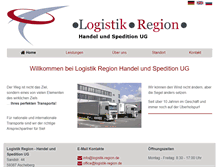 Tablet Screenshot of logistikregion.de